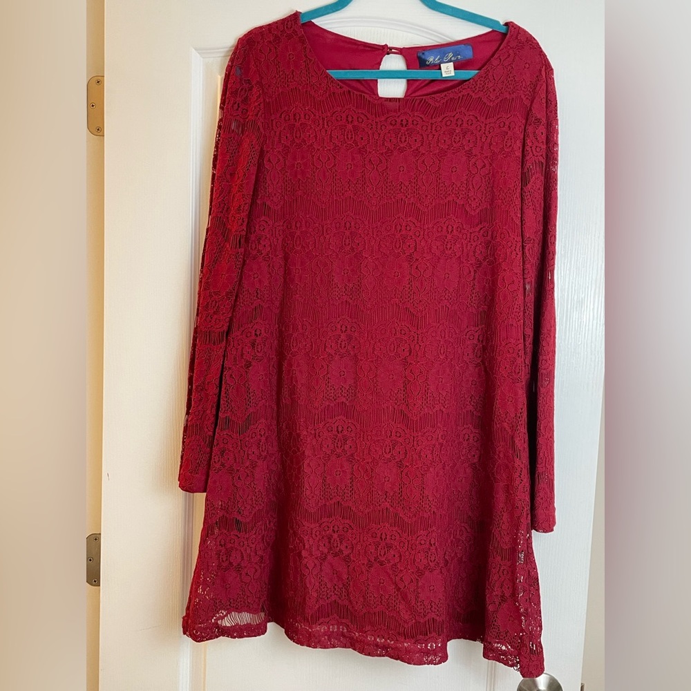 Beautiful red lacy dress